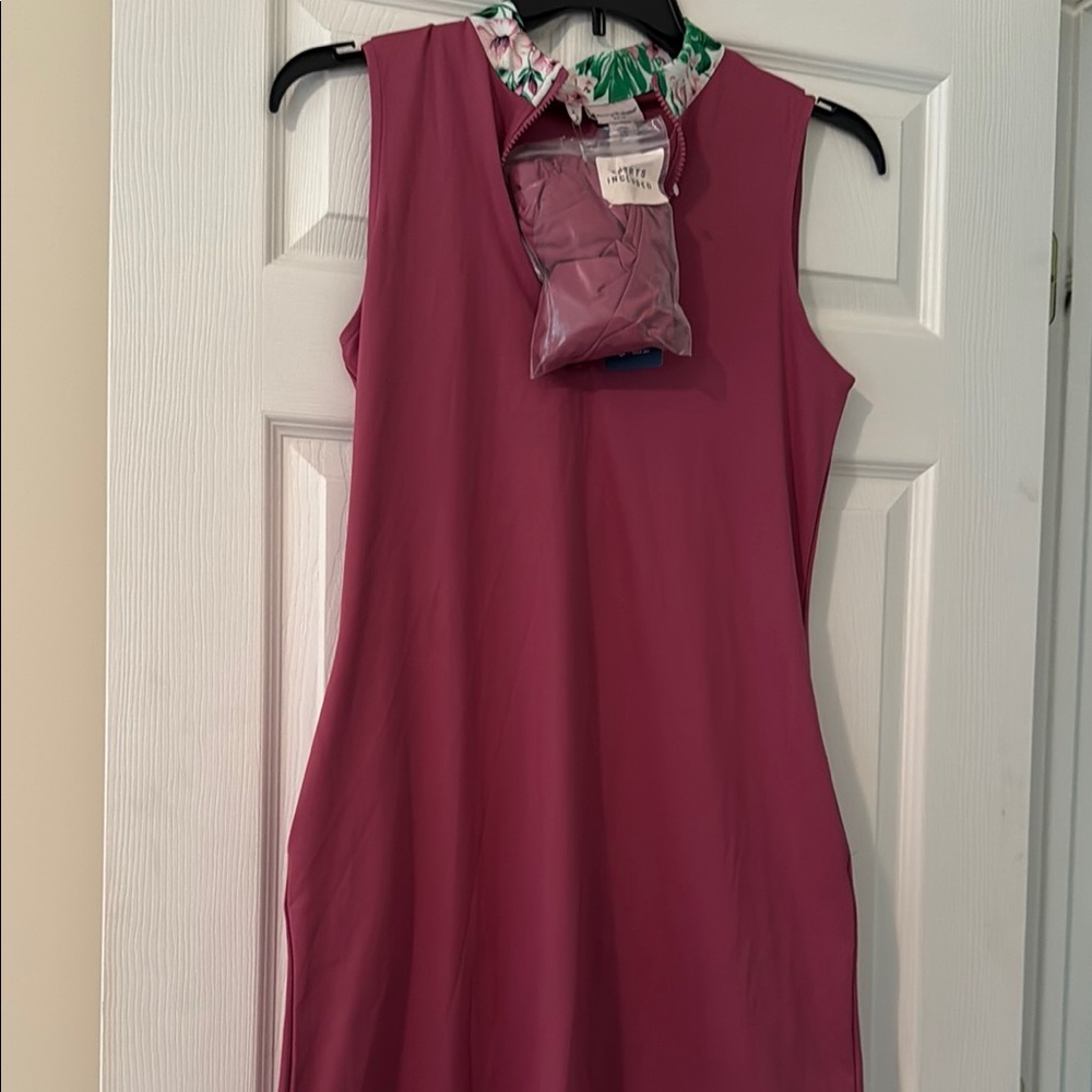 Tommy Bahama Pink Dress with Floral Accents